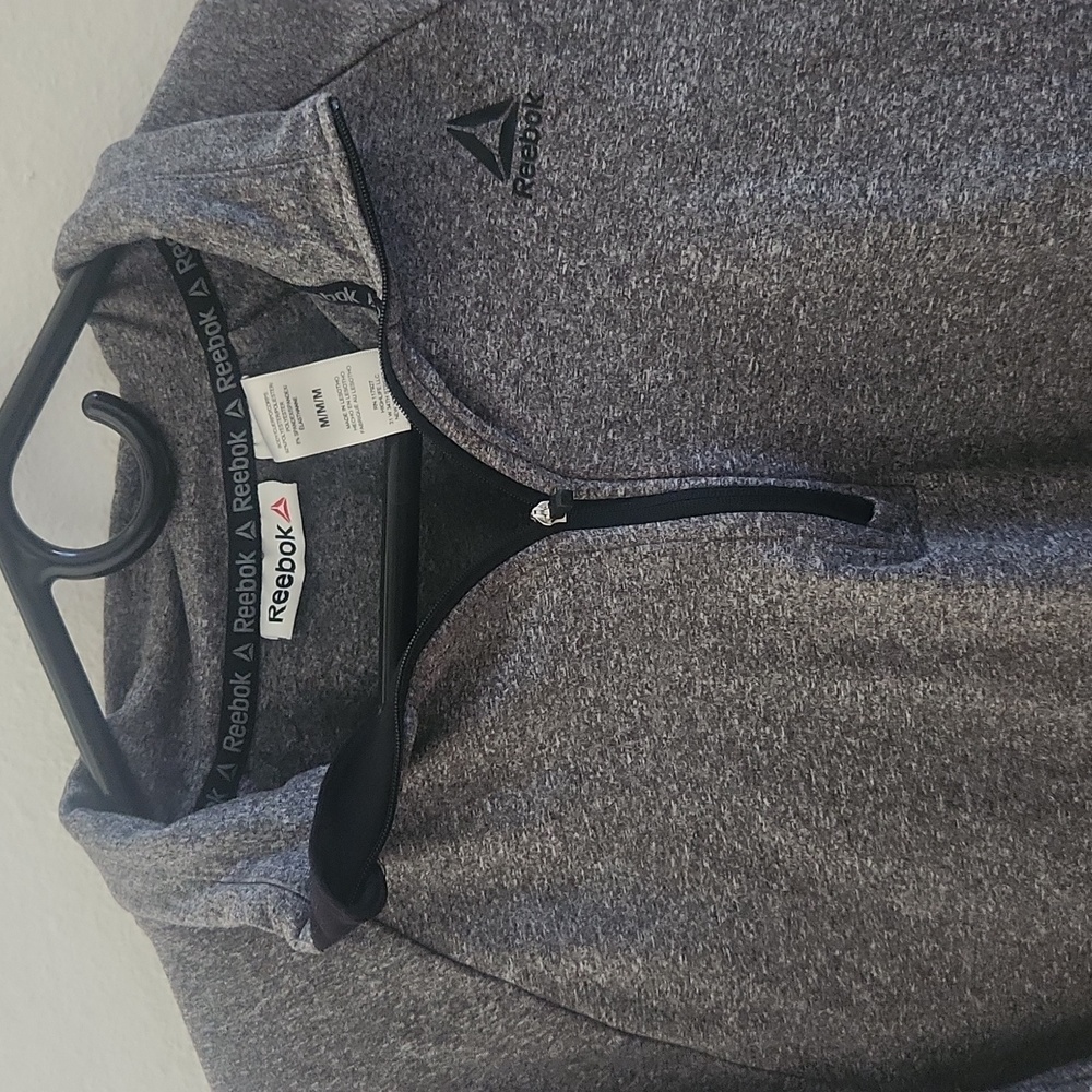 Reebok Gray Quarter-Zip Pullover - image 3